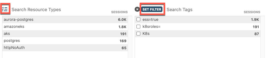 Filter Selection