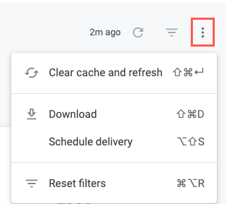 Dashboard Actions